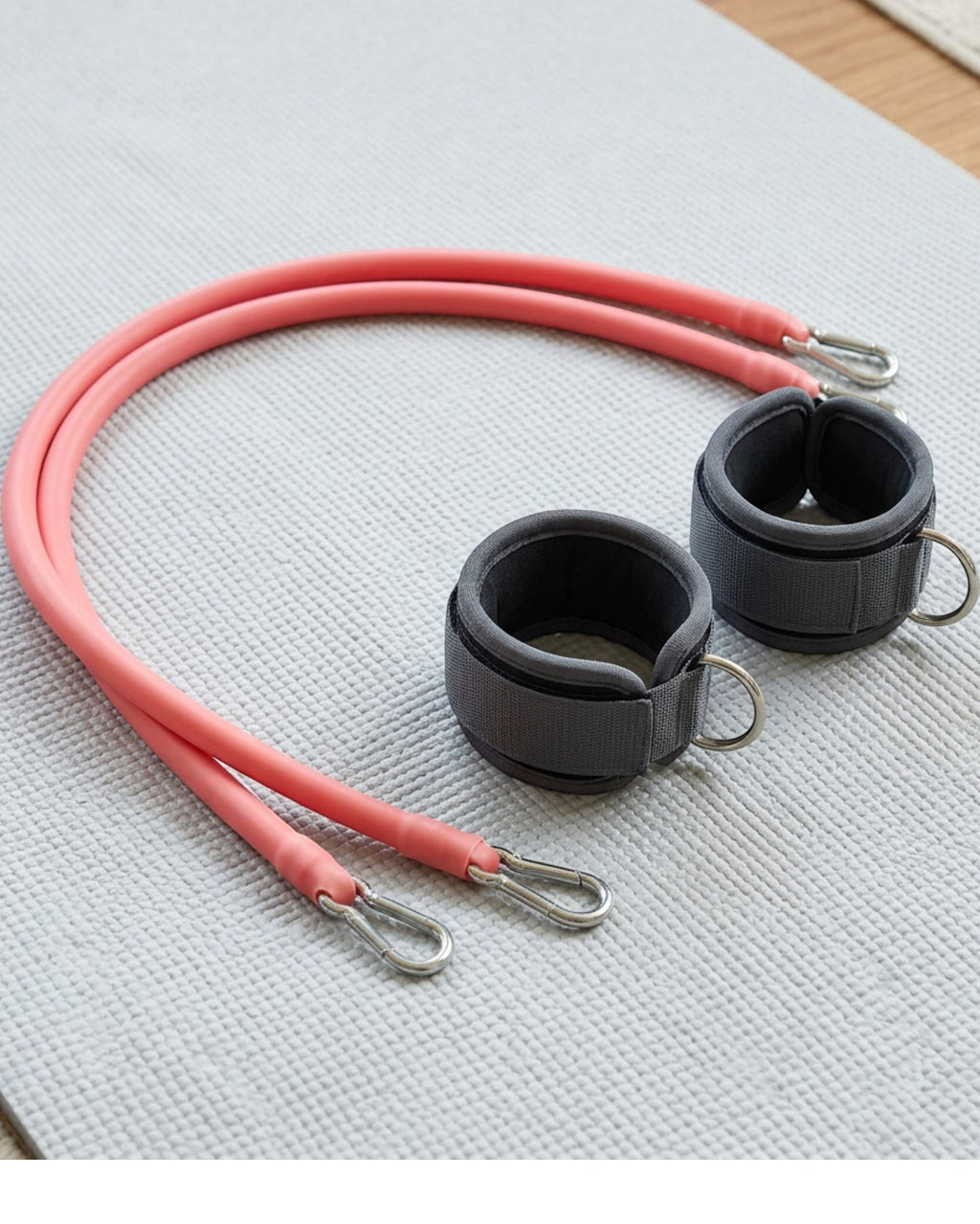 Qlvfb Dual-Cuff Lateral Resistance Tube Coral Charcoal Medium - Lifestyle view